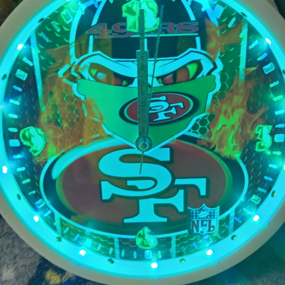 49ers led clock